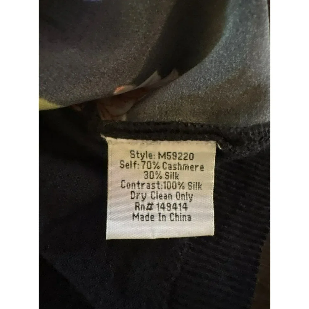 Johnny Was Black Floral Top - Picture 8 of 8